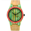 OEM in The Latest Fashion Color Bamboo Watches Strap Watch Wooden Table